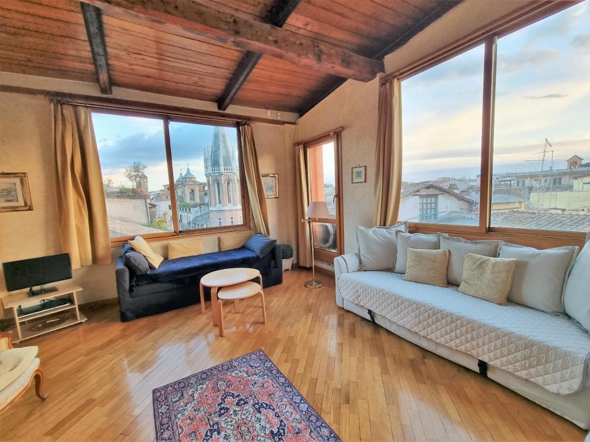 Amazing Panoramic Artist'S Loft Spanish Steps Róma Kültér fotó